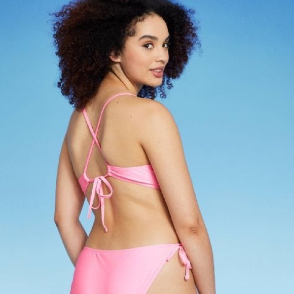 NWT Wild Fable Striped Crochet Bralette Bikini - Picture 5 of 9